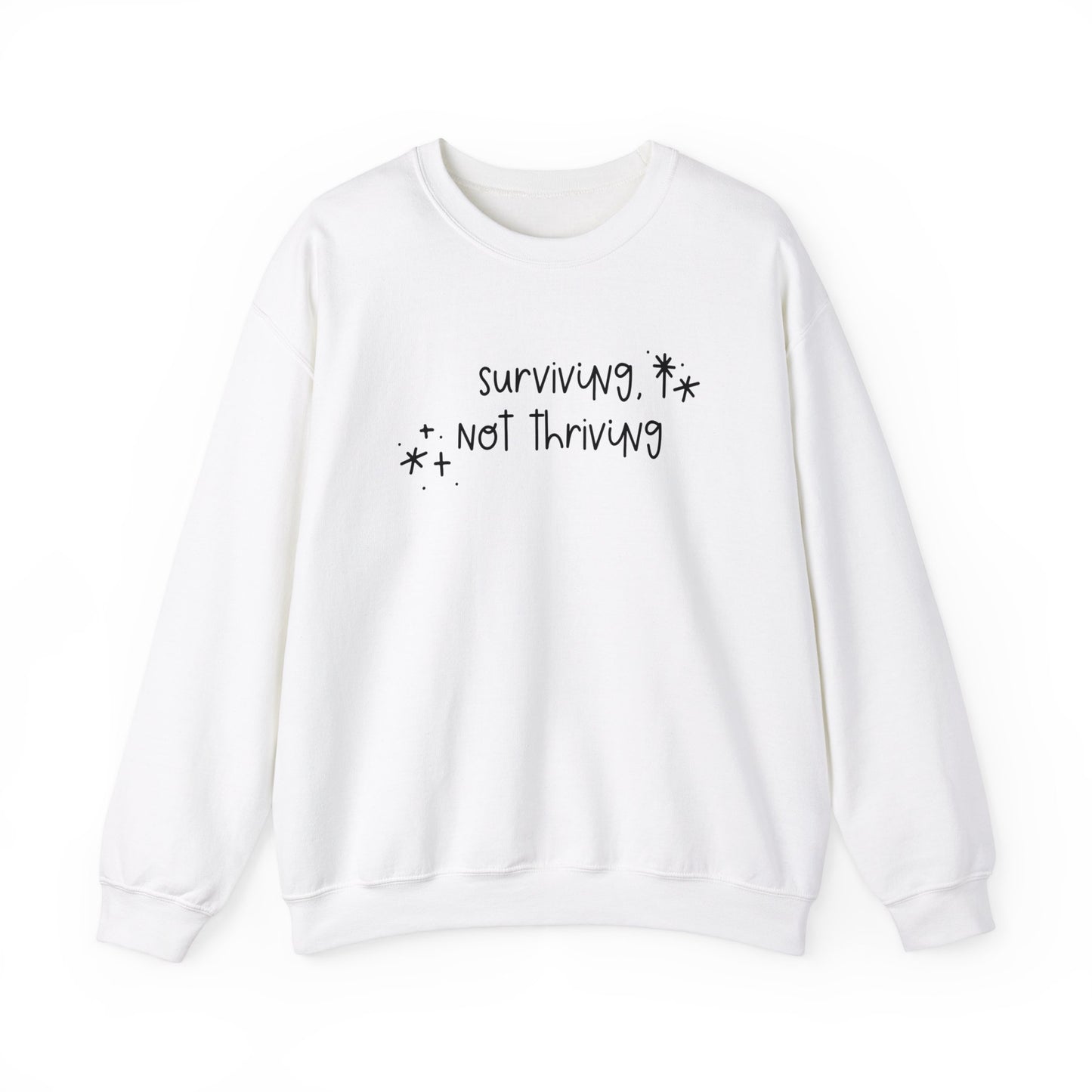 Surviving, Not Thriving UNISEX Crewneck