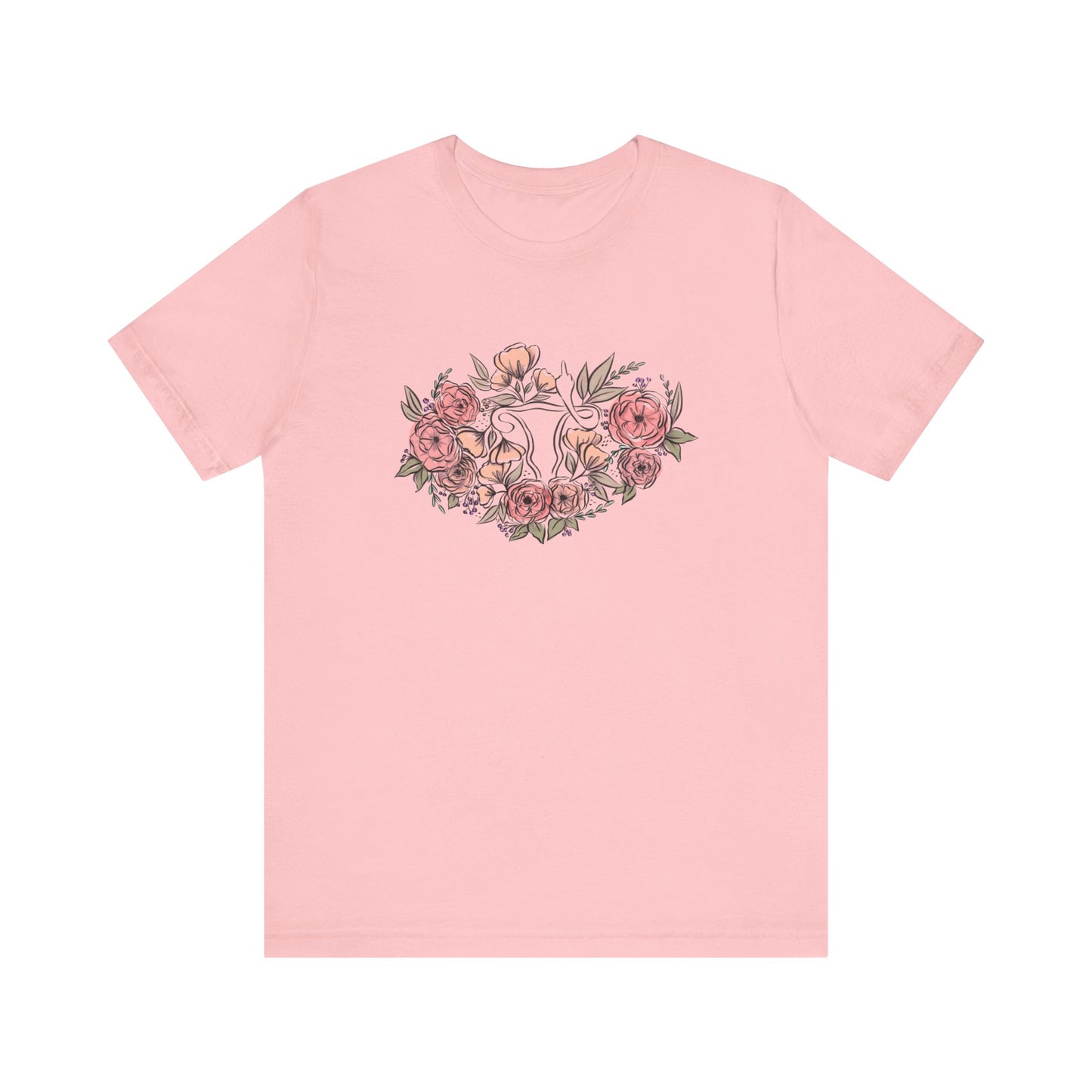 Floral Uterus Hand Drawn Unisex Size Shirt