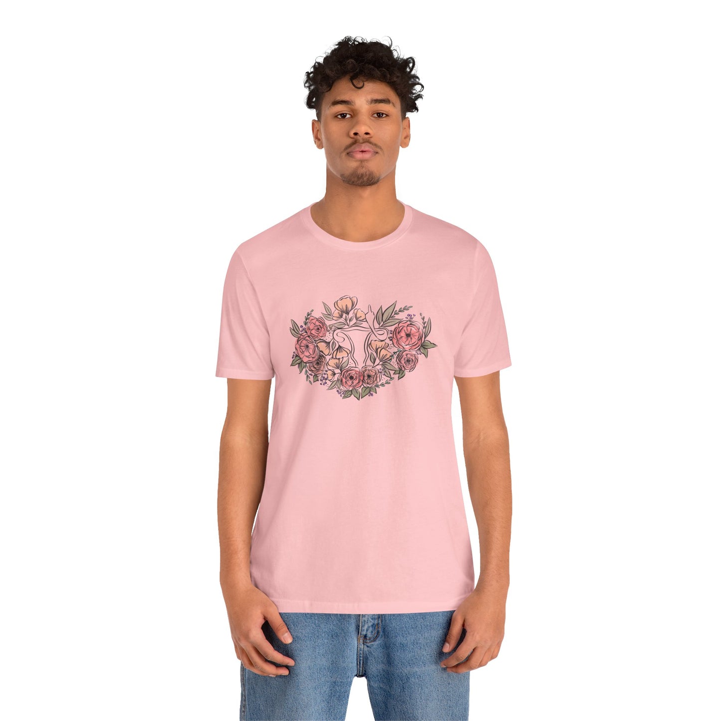 Floral Uterus Hand Drawn Unisex Size Shirt