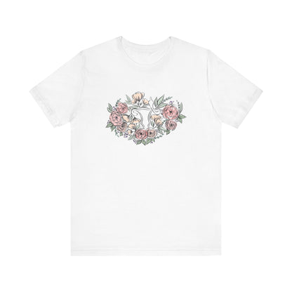 Floral Uterus Hand Drawn Unisex Size Shirt